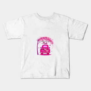 In October We Wear Pink - Breast Cancer Survivor Support Kids T-Shirt